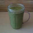 Base ingredients: -Kale -Banana -Frozen peaches -Water (or Coconut water, as pictured here) Added: -Spoonful of Flax Seed -Spoonful of Chia Seeds -Splash of almond milk It doesn’t taste grassy or […]
